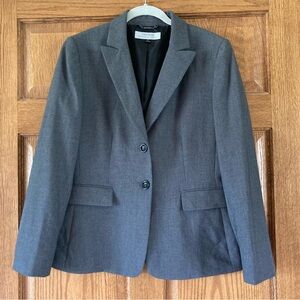 Tahari Nice Gray Suit Jacket/Blazer 12